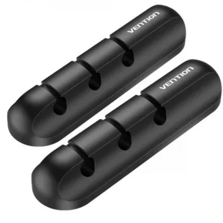 Vention KBTB0-2 Organizador de Cables de Escritorio de 3 Puertos, Pack de 2, Negro Vention KBTB0-2 Organizador de Cables de Escritorio de 3 Puertos, Pack de 2, Negro